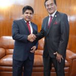 Dr. Víctor Lau Torres, Vicerrector de Investigación de la Universidad Nacional de Trujillo, mantuvo una reunión de coordinación con el Dr. Raúl Siche Jara